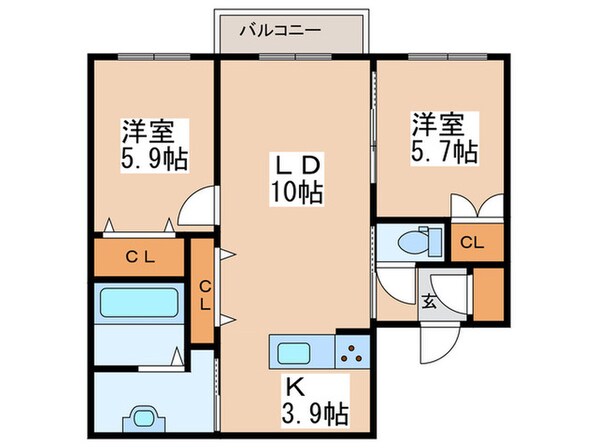 DIOGRACIA MIYANOMORIの物件間取画像